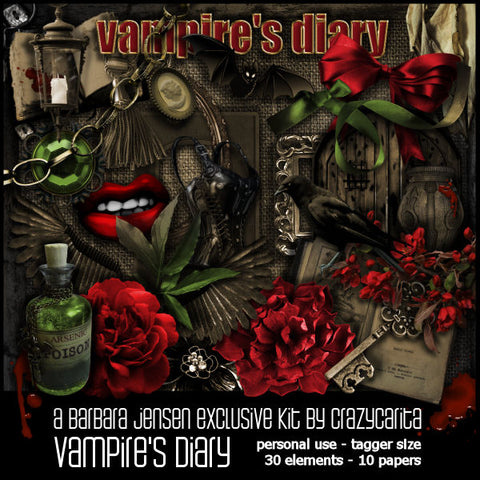 CC Scrap Kit Vampire's Diary