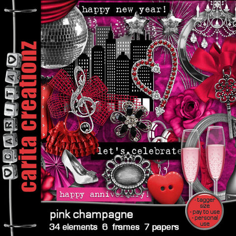 CC Scrap Kit Pink Champagne