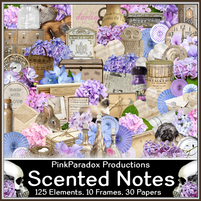 Pink Paradox Scented Notes Scrap Kit – Barbara Jensen Tubes