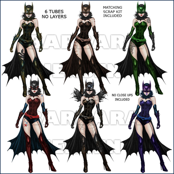Pre-Made Batwoman Tubes-156