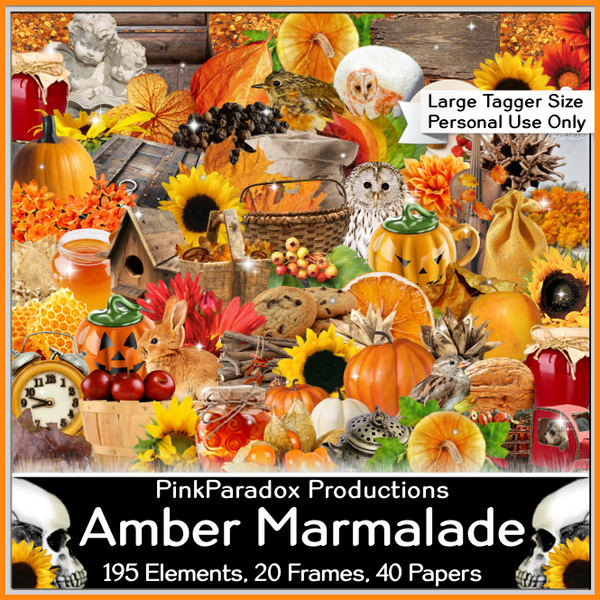 Pink Paradox Amber Marmalade Scrap Kit
