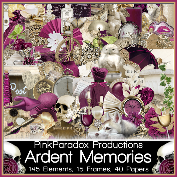 Pink Paradox Ardent Memories Scrap Kit