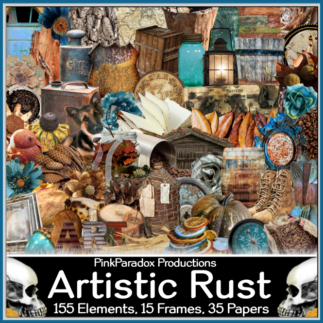 Pink Paradox Artistic Rust Scrap Kit – Barbara Jensen Tubes
