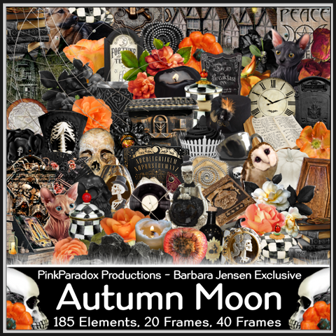 Pink Paradox Autumn Moon Scrap Kit