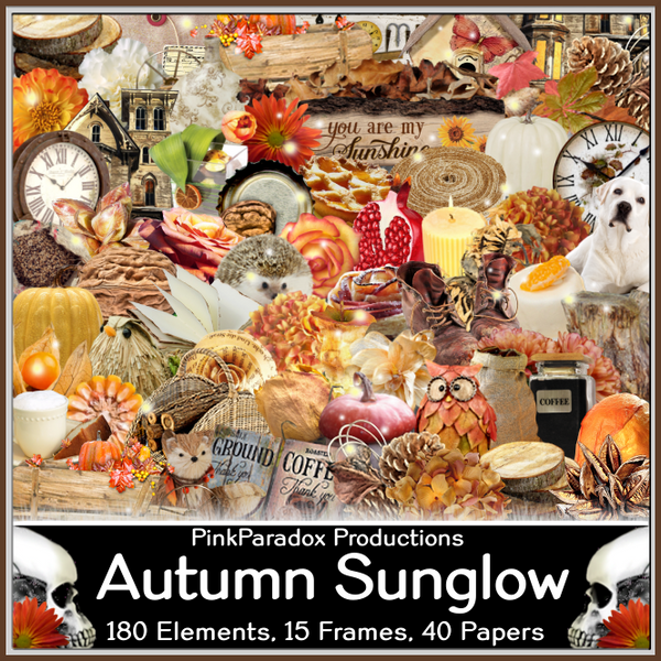 Pink Paradox Autumn Sunglow Scrap Kit