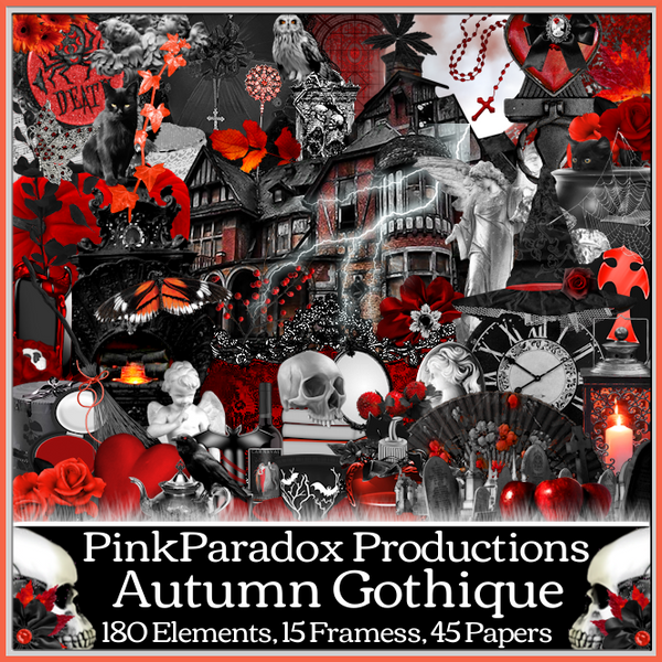 Pink Paradox Autumn Gothique Scrap Kit