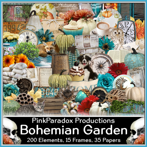 Pink Paradox Bohemian Garden Scrap Kit