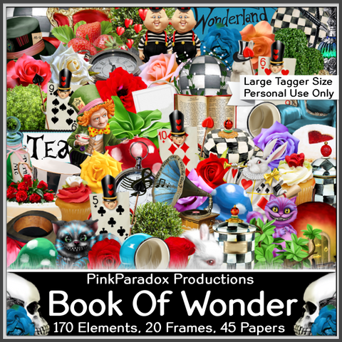 Pink Paradox Book Of Wonder Scrap Kit