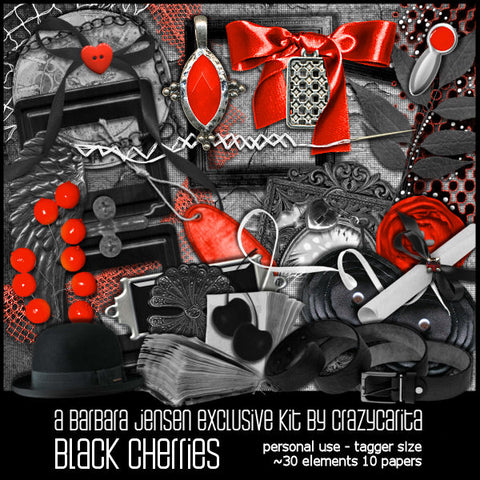 CC Scrap Kit Black Cherries