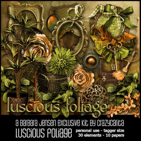 CC Scrap Kit Luscious Foliage