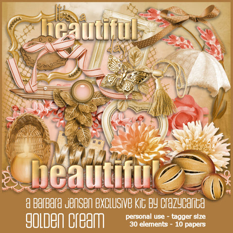 CC Scrap Kit Golden Cream