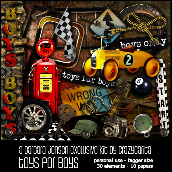 CC Scrap Kit Toys for Boys