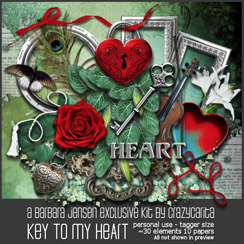 CC Scrap Kit Key To My Heart