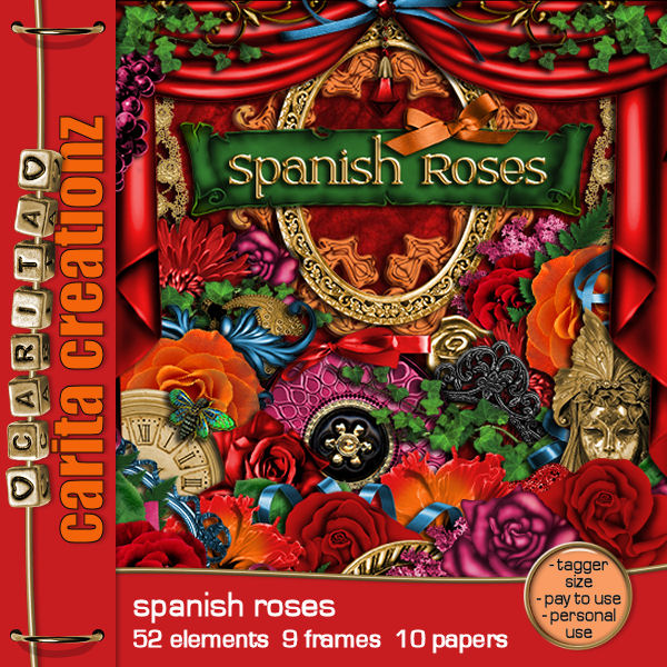 CC Scrap Kit Spanish Roses
