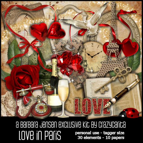 CC Scrap Kit Love in Paris