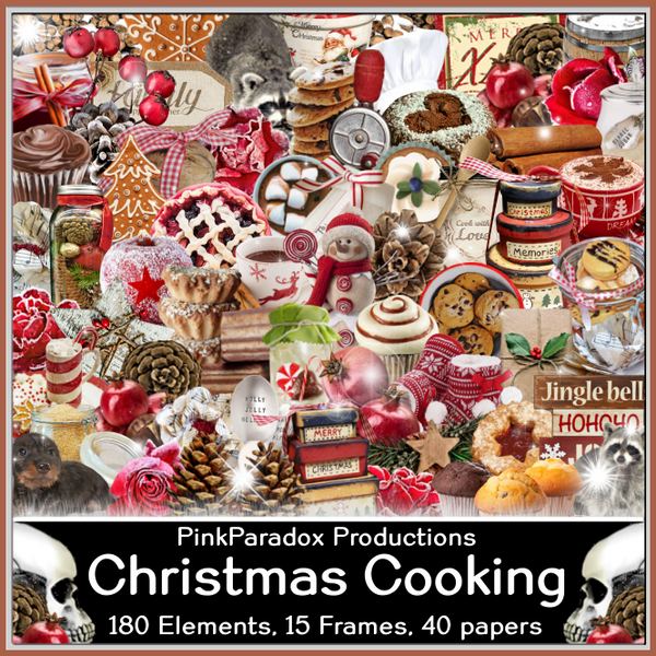 Pink Paradox Christmas Cooking Scrap Kit