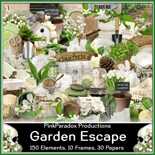 Pink Paradox Garden Escape Scrap Kit