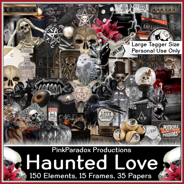 Pink Paradox Haunted Love Scrap Kit