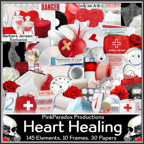 Pink Paradox Heart Healing Scrap Kit