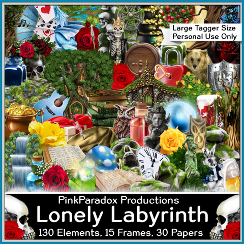 Pink Paradox Lonely Labyrinth Scrap Kit