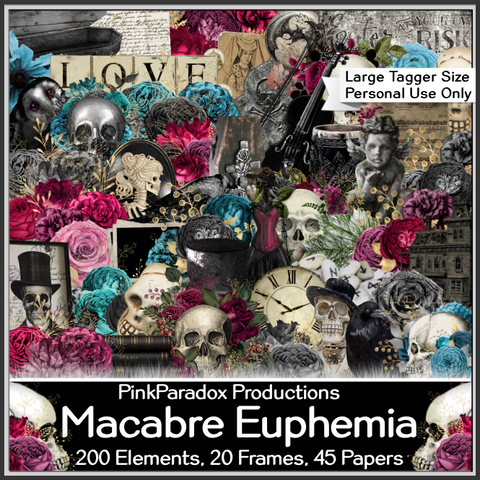 Pink Paradox Macabre Euphemia Scrap Kit