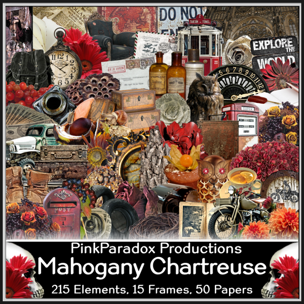 Pink Paradox Mahogany Chartreuse Scrap Kit