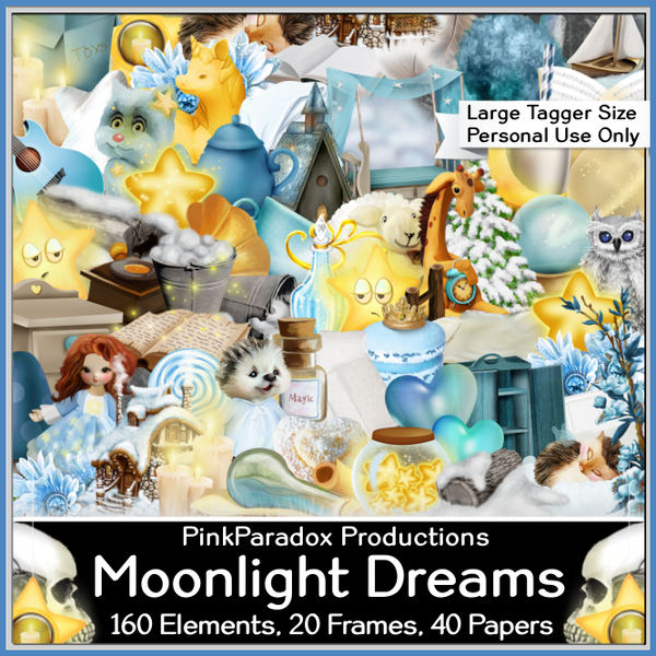 Pink Paradox Moonlight Dreams Scrap Kit