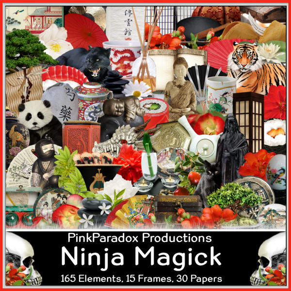 Pink Paradox Ninja Magick Scrap Kit