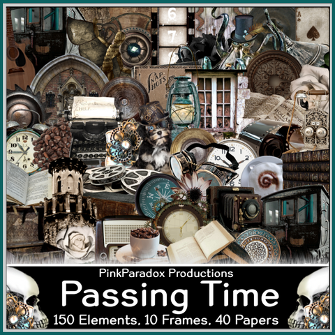 Pink Paradox Passing Time Scrap Kit