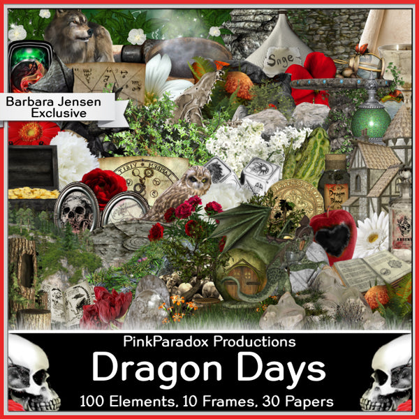 Pink Paradox Dragon Days Scrap Kit