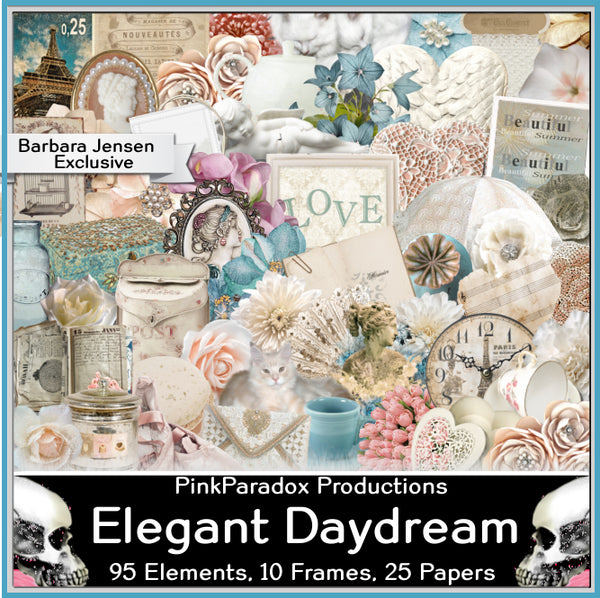 Pink Paradox Elegant Daydream Scrap Kit