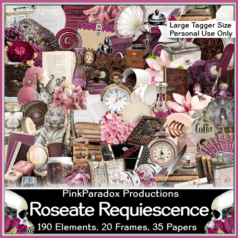 Pink Paradox Roseate Requiescence Scrap Kit