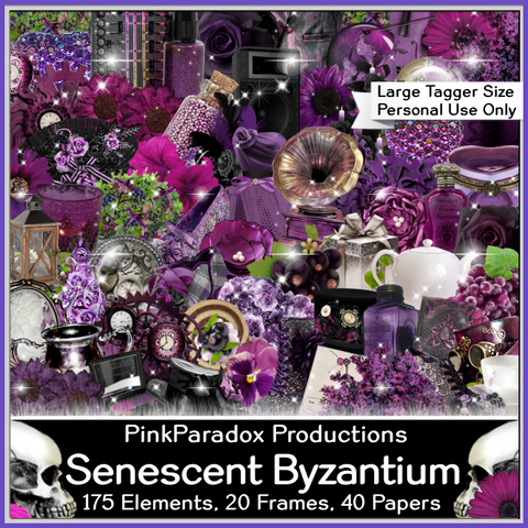 Pink Paradox Senescent Byzantium Scrap Kit