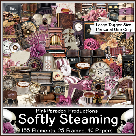 Pink Paradox Softly Steaming Scrap Kit