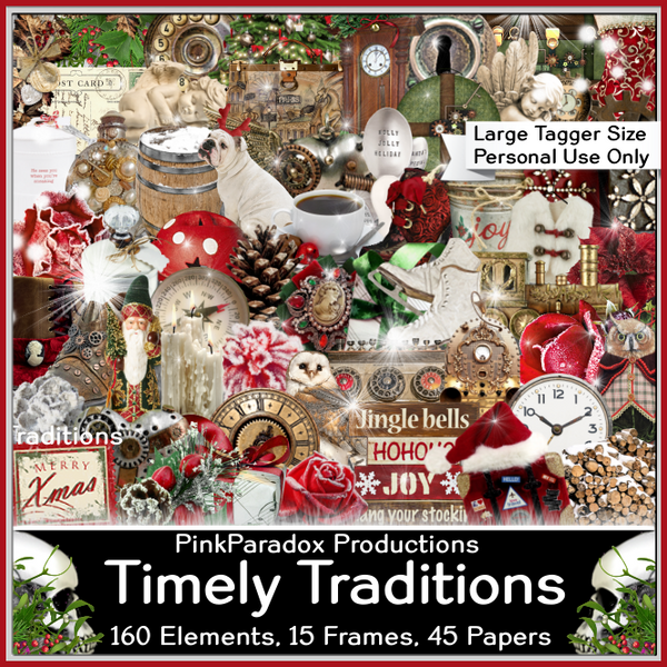 Pink Paradox Timely Traditions Scrap Kit