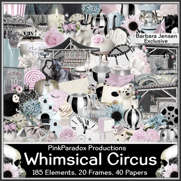Pink Paradox Whimsical Circus Exclusive Scrap Kit