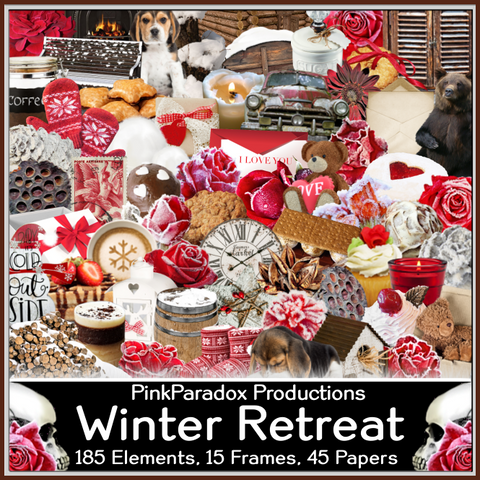 Pink Paradox Winter Retreat Scrap Kit