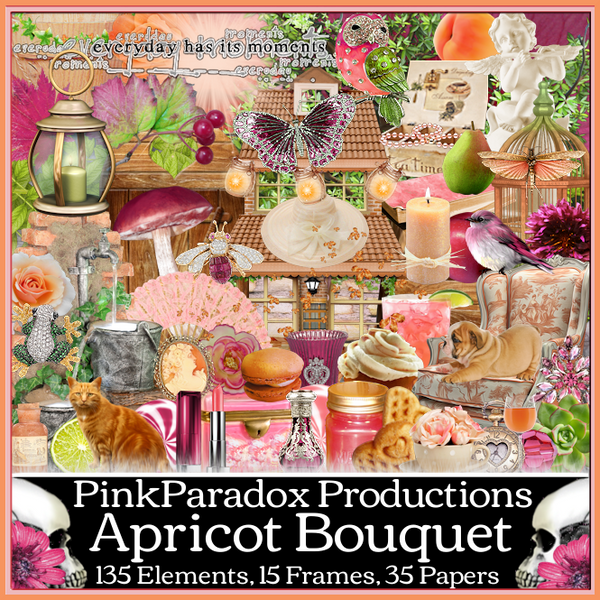 Pink Paradox Apricot Bouquet Scrap Kit