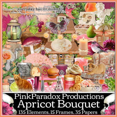 Pink Paradox Apricot Bouquet Scrap Kit